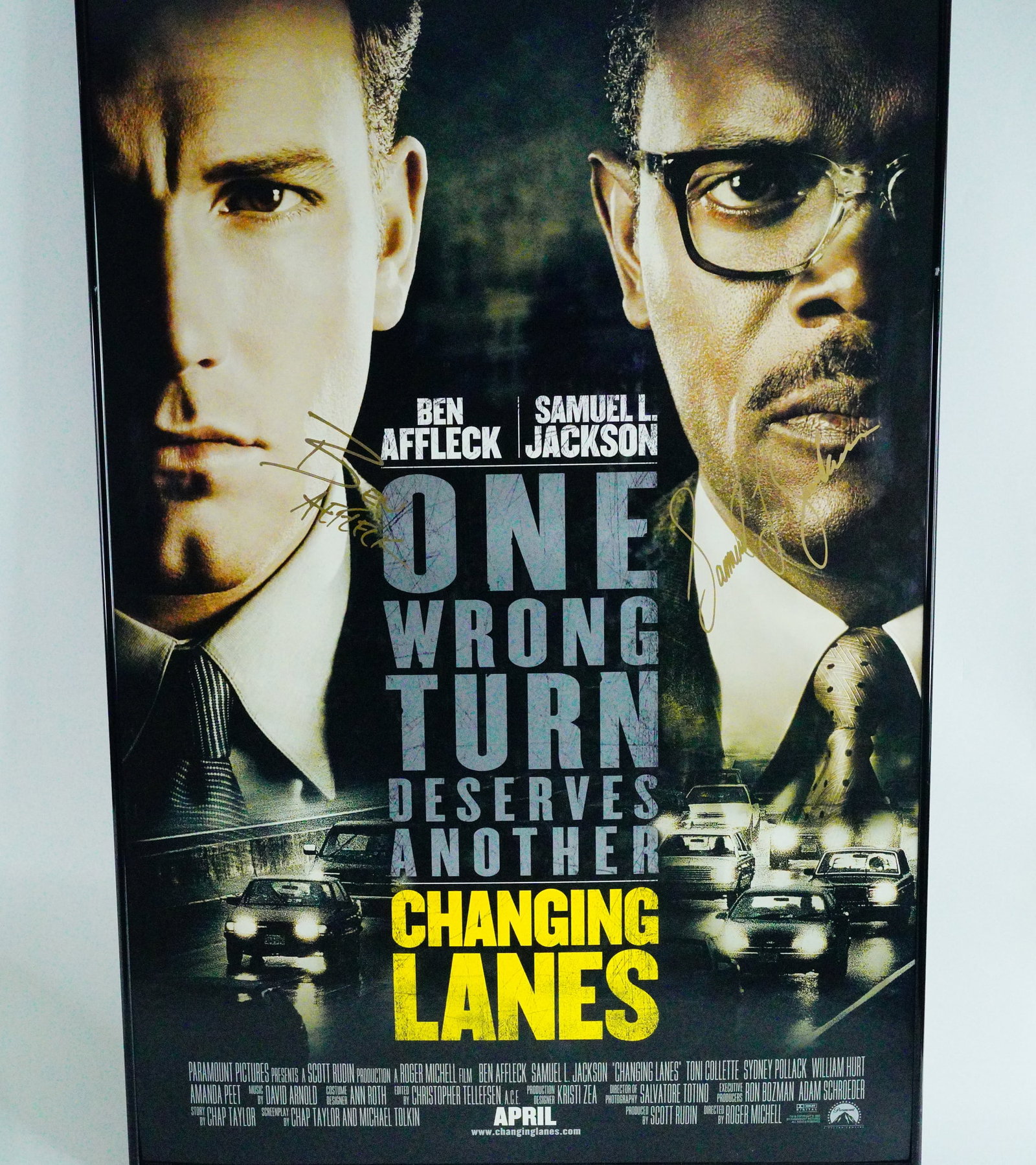 Ben Affleck and Samuel L. Jackson Signed Poster (1 of 7)