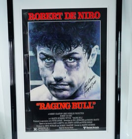 Jake LaMotta Signed Raging Bull Poster