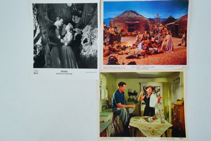 John Wayne Lot of (3) Vintage Lobby Cards, Photos