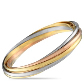 Cartier Trinity 18K Tri-Color Gold 7-Band Bangle