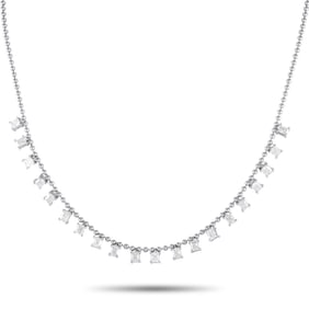 4.00ctw Diamond and 18K White Gold 18" Necklace