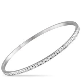 Jacob & Co. 3.50ctw Diamond and 18K White Gold Bangle