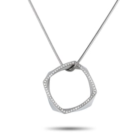Tiffany & Co. Frank Gehry Diamond and Platinum Necklace