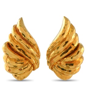 Henry Dunay 18K Yellow Gold Clip-On Earrings