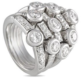 Sonia B. 2.30ctw Diamond and 18K White Gold Ring