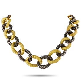 Kanaris 81.88ctw Yellow Sapphire and Diamond Necklace
