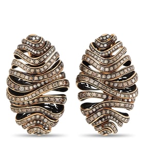 de Grisogono 7.42ctw Brown Diamond and 18K Earrings