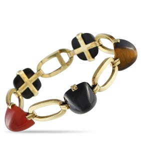 Charles Keller 14K Yellow Gold and Gemstone Bracelet