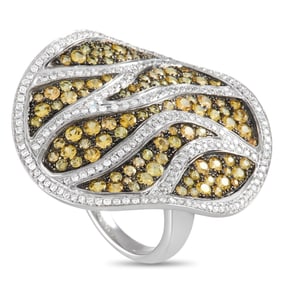 Maggioro 3.30ctw Sapphire, 1.00ctw Diamond and 18K Ring