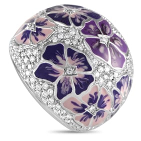 Alfieri St. John 1.50ctw Diamond, Enamel, 18K Ring