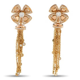 Bvlgari Fiorever 1.25ctw Diamond and 18K Earrings