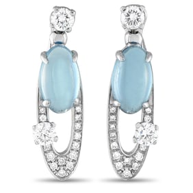 Bvlgari Elisia 1.10ctw Diamond, Topaz and 18K Earrings