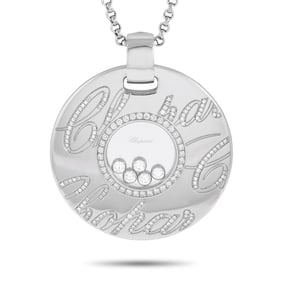 Chopard Happy Diamonds 1.14ctw Diamond 18K Necklace