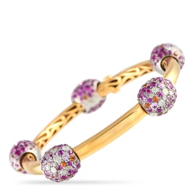 Pomellato Tango 15.20ctw Sapphire and Diamond Bangle