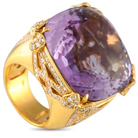 Pasquale Bruni 2.64ctw Diamond, Amethyst and 18K Ring