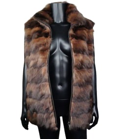 Natural Russian Sable Reversible Vest