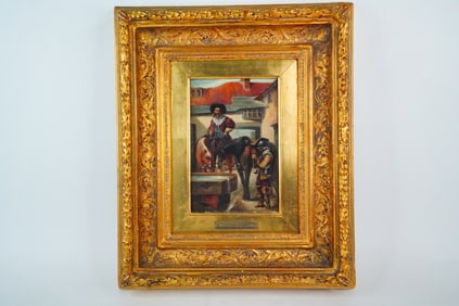 Charles T. Dixon (19th C.) Oil on Canvas Painting
