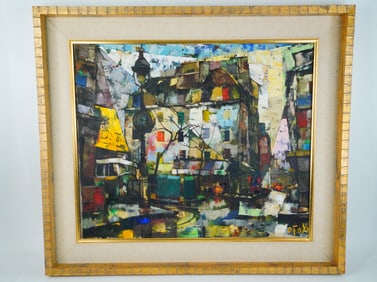 Olivier Foss (1920-2002) Oil on Canvas Painting