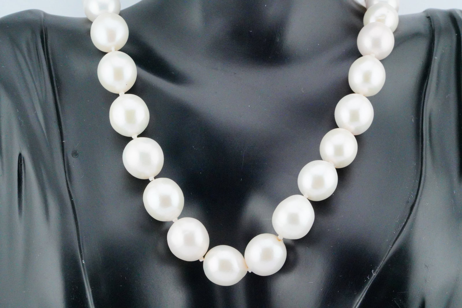 12mm-13.5mm Pearl 20" Necklace W/Gold Vermeil Clasp (1 of 9)