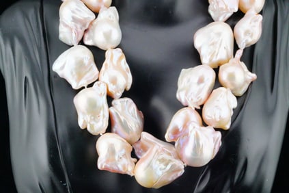 25mm-44mm Baroque Pearl 32" Necklace