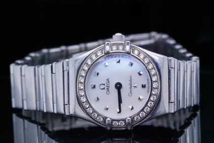 Omega Constellation My Choice 22mm Watch W/Diamonds