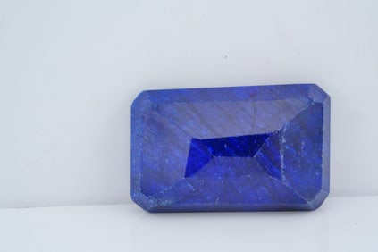 30.00ct Emerald Cut Blue Sapphire