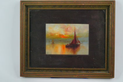 Scott Alexander (Scottish, 1858-1925) Oil Seascape