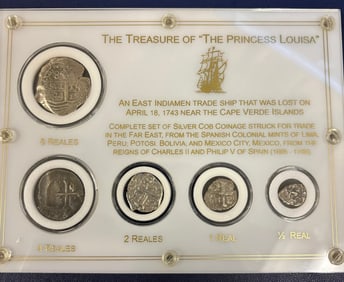 Princess Louisa Shipwreck (5) Coin Set (1665-1746)