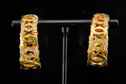 Cartier C de Cartier 0.80ctw Diamond and 18K Earrings