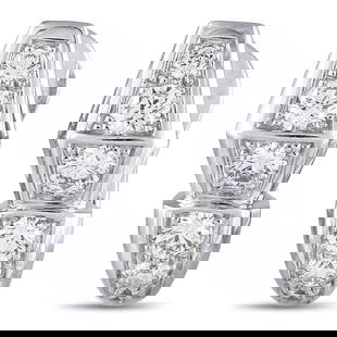 Bvlgari Serpenti 1.52ctw Diamond and 18K Earrings: Bvlgari Serpenti 1.52ctw Diamond and 18K White Gold Earrings - These Bvlgari Serpenti earrings will add a touch of luxury to any occasion. Designed to resemble a stylized snakes head, the sleek 18K