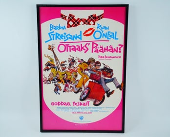 Barbra Streisand "What's Up, Doc?" Finnish Film Poster
