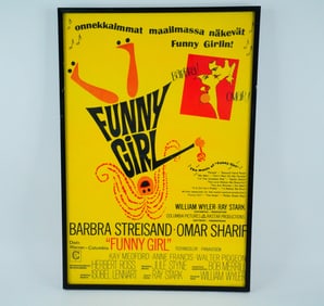 Barbra Streisand "Funny Girl" Finnish Film Poster