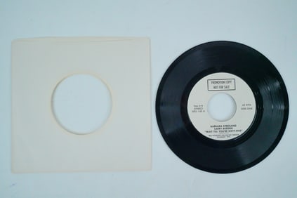 Barbra Streisand Rare Error Promotion Copy 7" Vinyl 45