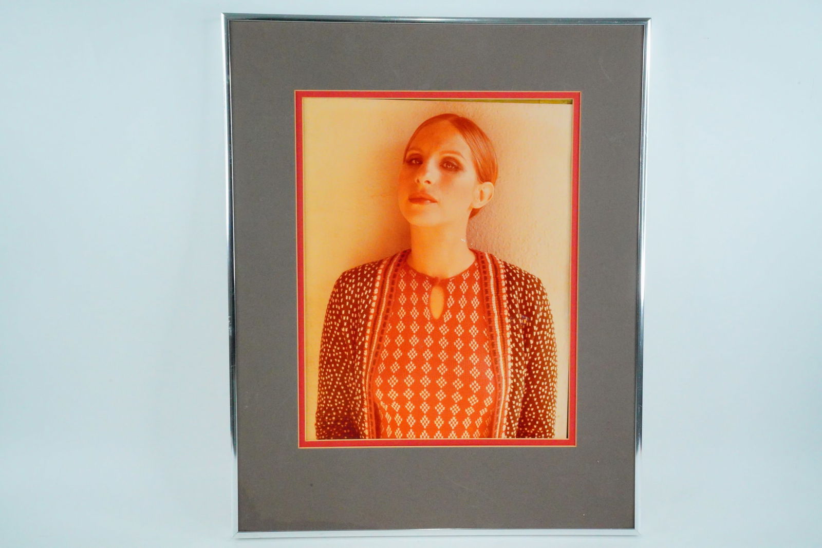 Barbra Streisand 1974 Photo by Steve Schapiro: Barbra Streisand 1974 Photo by Steve Schapiro (Framed) - This Barbra Streisand 1974 Photo by Steve Schapiro is an iconic image captured during the photoshoot for Streisand's legendary 1974 album The W