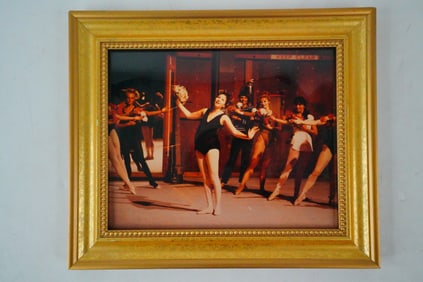 Rare Barbra Streisand Framed Stage Photo