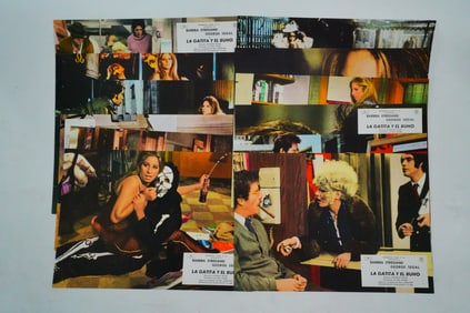 The Owl and the Pussycat Set of (12) Spanish Lobby Cards