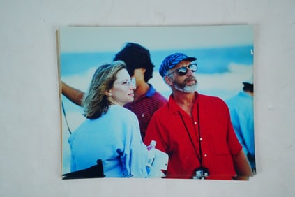 Rare Barbra Streisand BTS On Set Photo