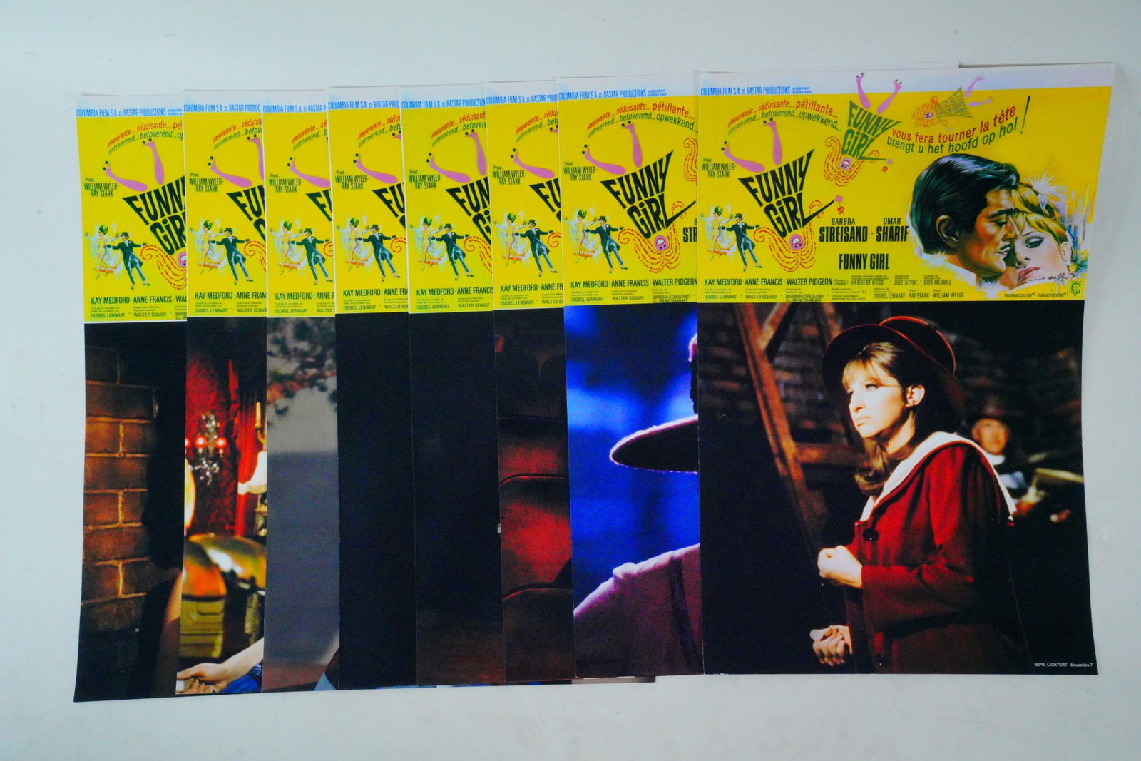 Funny Girl (1968) Lot of (8) Belgian Lobby Cards (1 of 13)