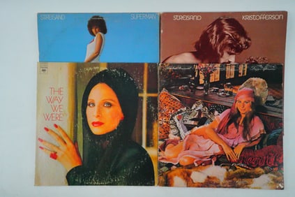 Lot of 4 Barbra Streisand Vinyl Albums