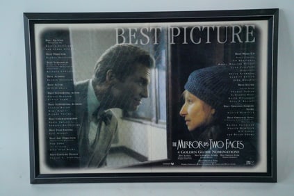 The Mirror Has Two Faces Framed Vintage Poster