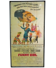 Funny Girl (1968) Rare Spanish Language 3-Sheet Poster