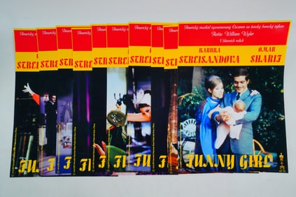 Funny Girl (1968) Rare Set of (10) Slovak Lobby Cards