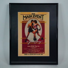 Framed Vintage The Main Event Poster