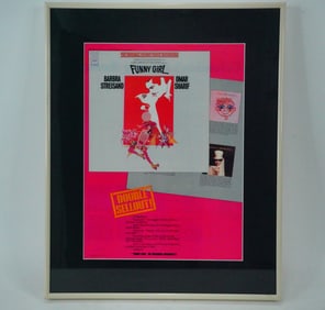 Framed Vintage Funny Girl Double Sellout Poster