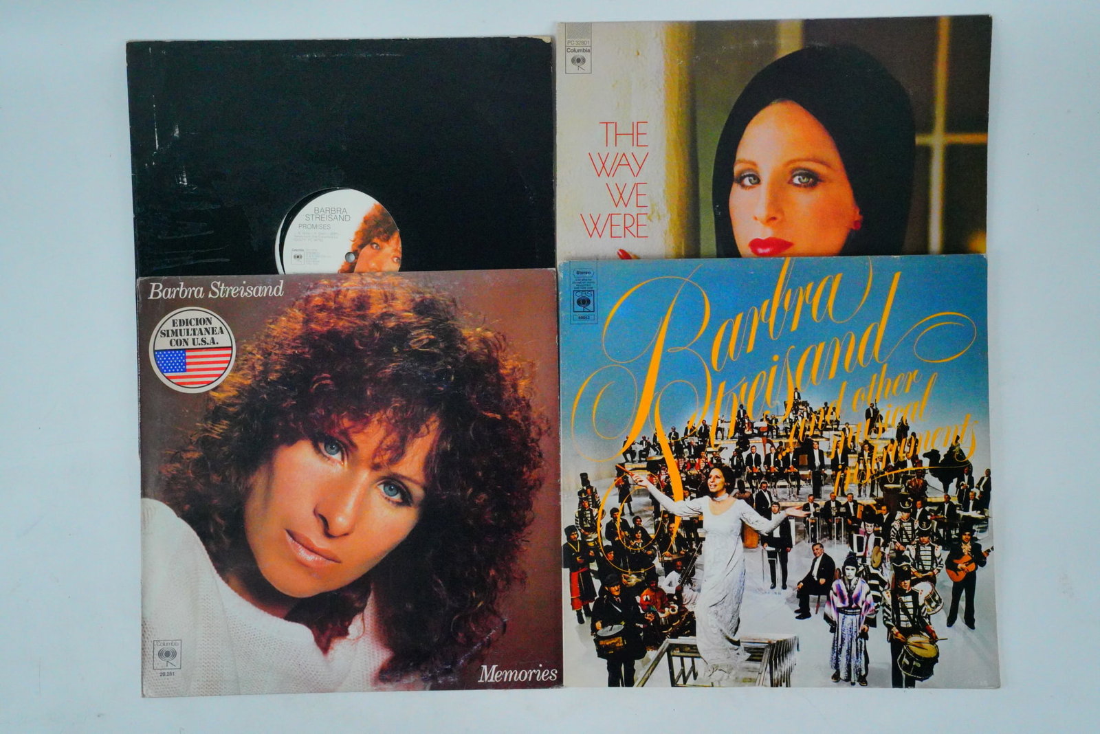 Lot of 4 Barbra Streisand Vinyl Albums: Lot of 4 Barbra Streisand Vinyl Albums - This lot features a collection of four of Barbra Streisand's most popular vinyl recordings, including Barbra Streisand...and Other Musical Instruments, Memorie