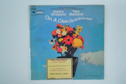 Barbra Streisand Signed On A Clear Day...Vinyl Album