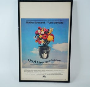 Framed Vintage On A Clear Day...Poster