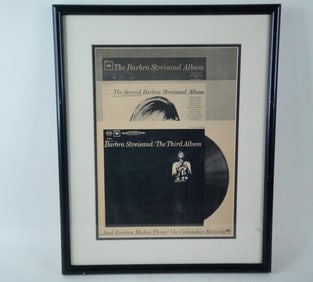 Barbra Streisand Vintage Album Advertisement Poster