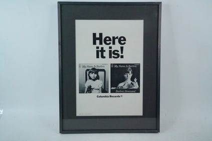 Barbra Streisand "My Name is Barbra" Vintage Poster