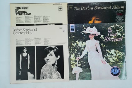 Lot of 4 Barbra Streisand Vinyl Albums